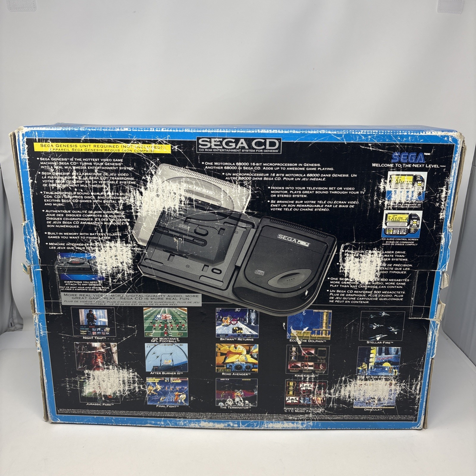 EMPTY BOX Sega CD Console System Original Box Only w/ Manual – NO CONSOLE