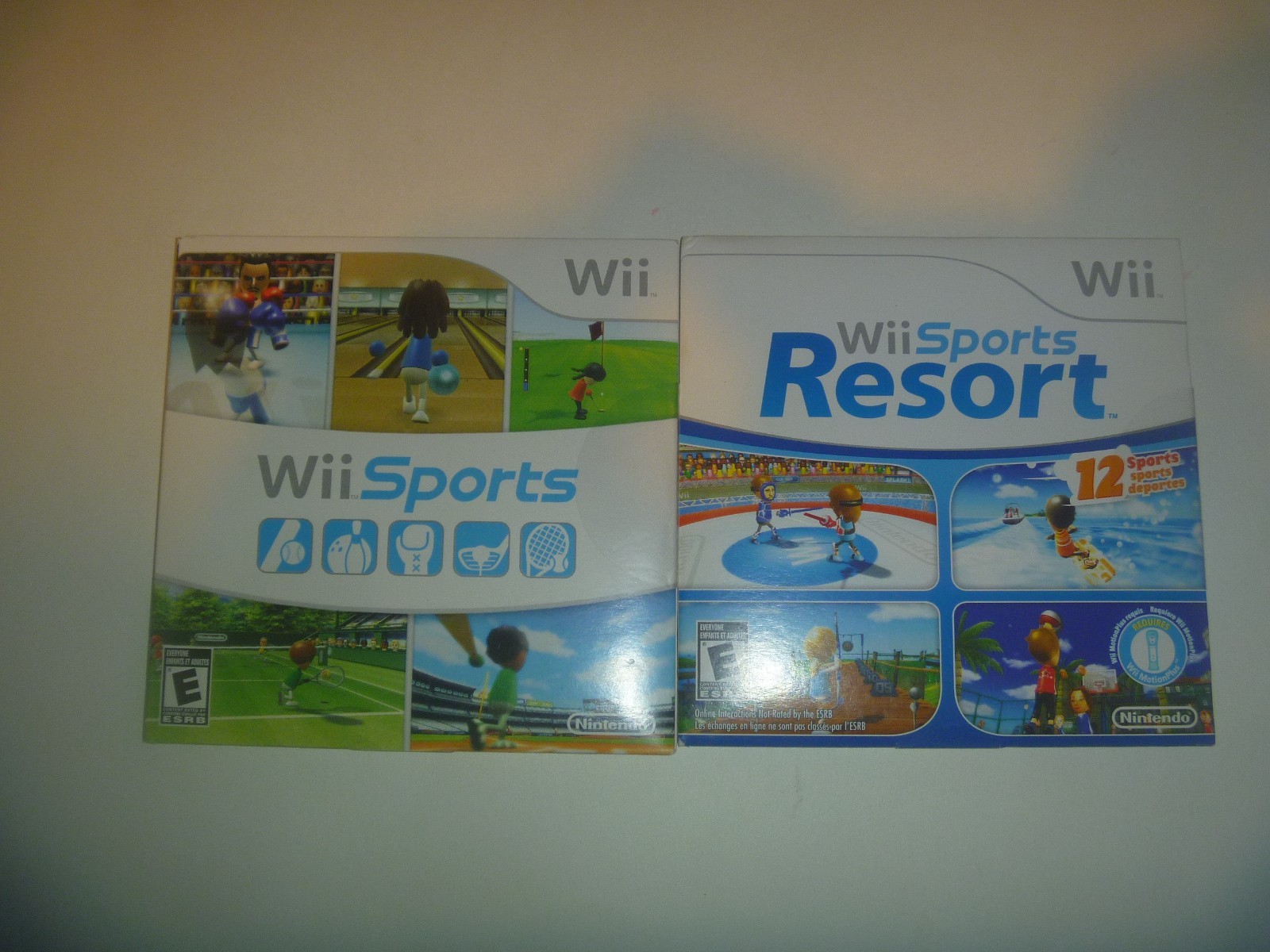 Wii Sports (2006) & Resort (2009) Nintendo Wii Brand New Sealed 2 Game Set Lot