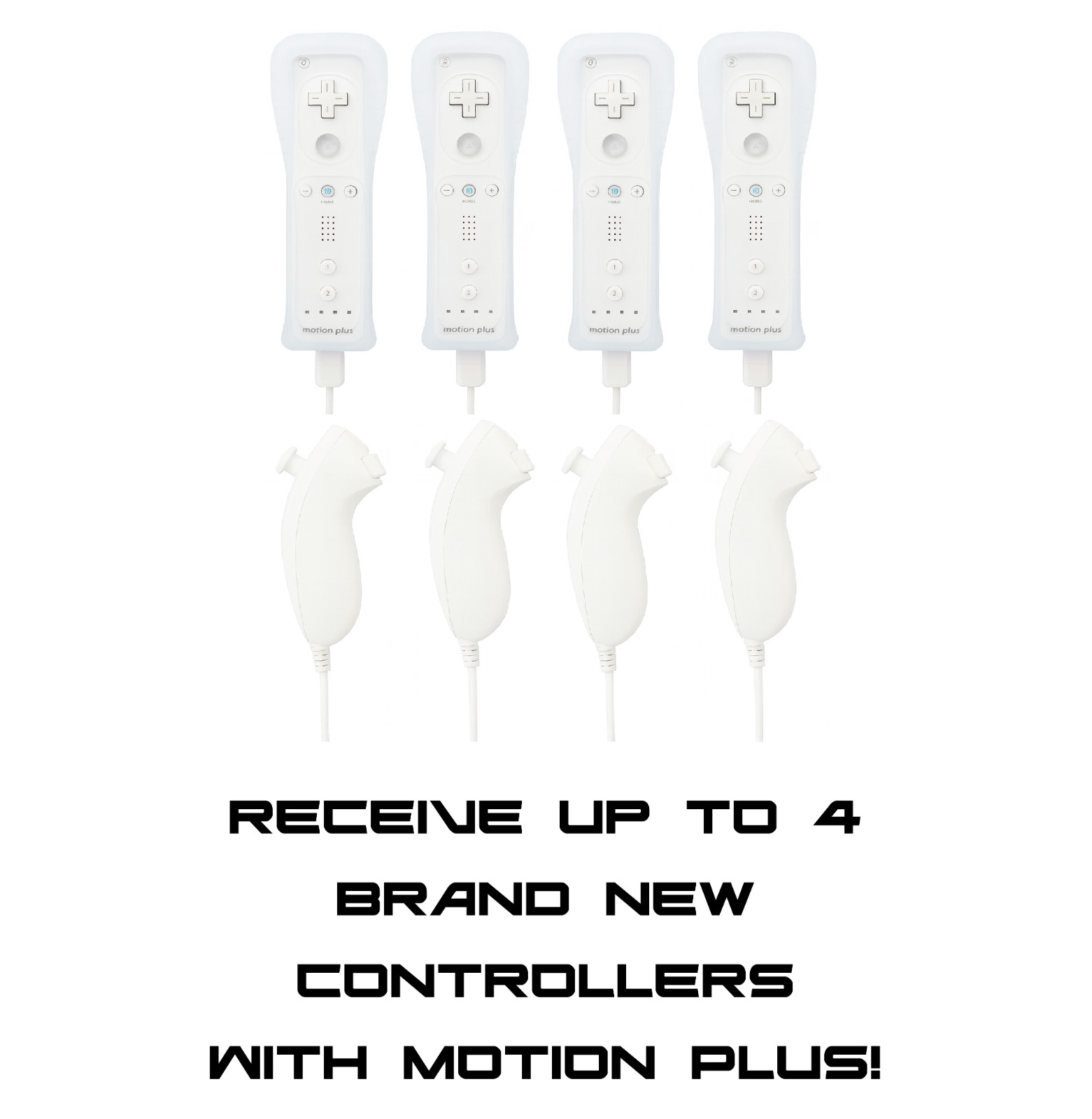 Nintendo Wii Console HDMI Bundle – Motion Plus, Wii Sports, Mario +10 Games