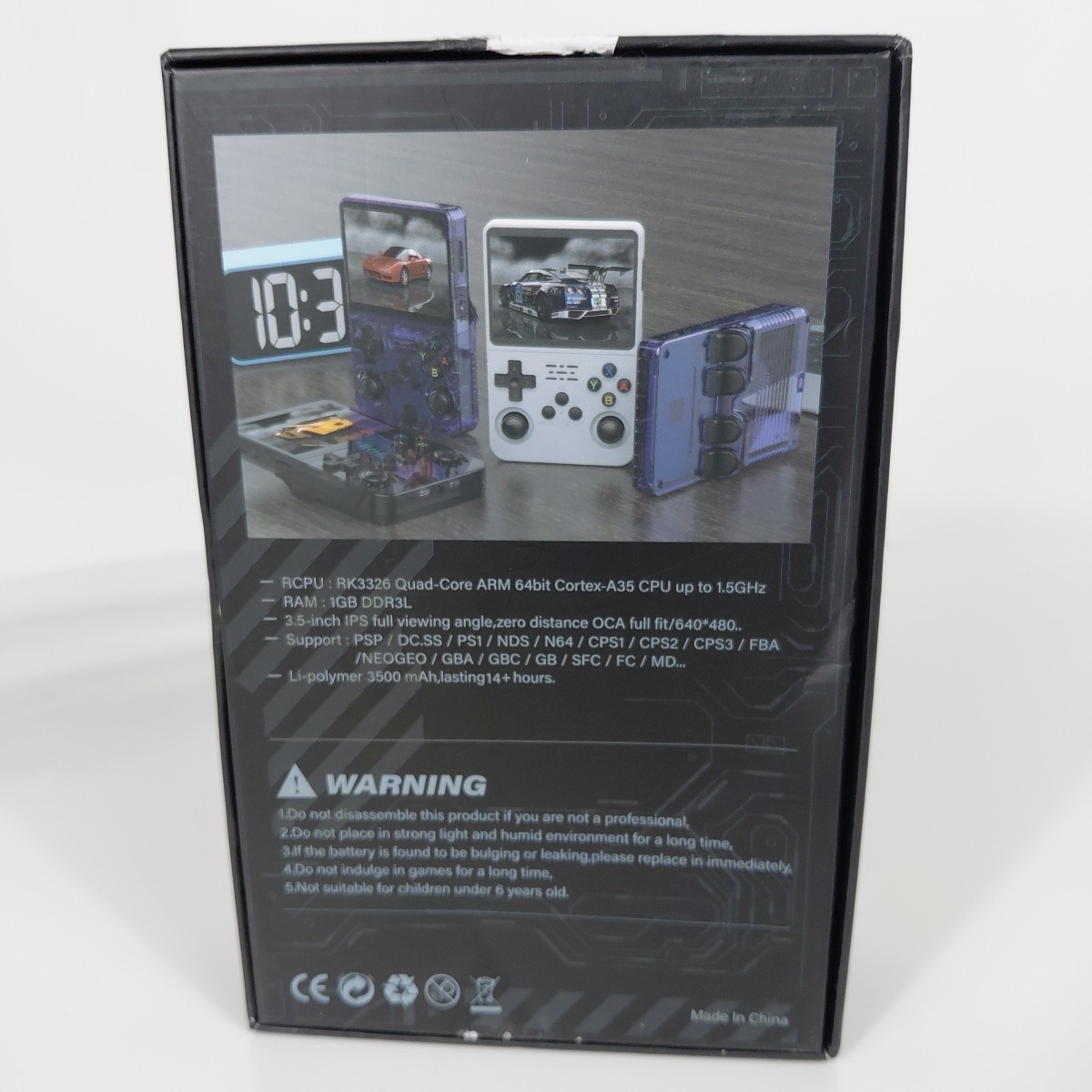 R36S Retro Handheld Game Console New No SD Card Portable Emulator System