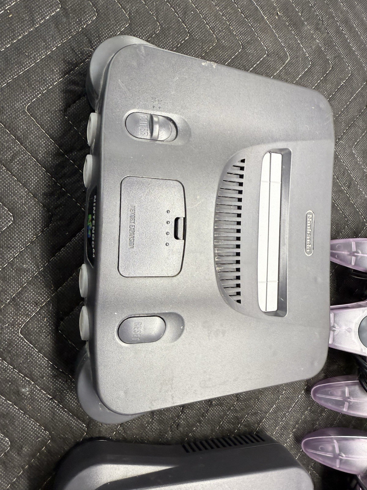 Nintendo 64 Console – Black (TESTED) Controllers Goldeneye Matiokart Crusin USA