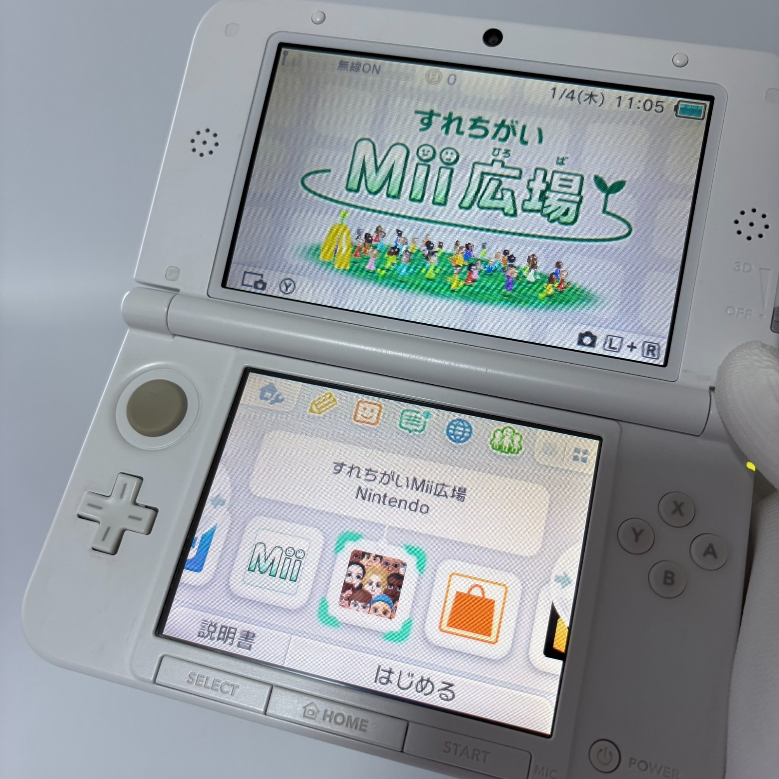 Nintendo 3DS XL LL White NTSC-J Japan Edition Console [Excellent]