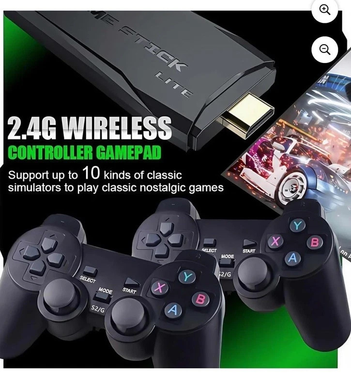 GameStick Lite 4K Ultra HD Wireless HDMI Microconsole Classic Games