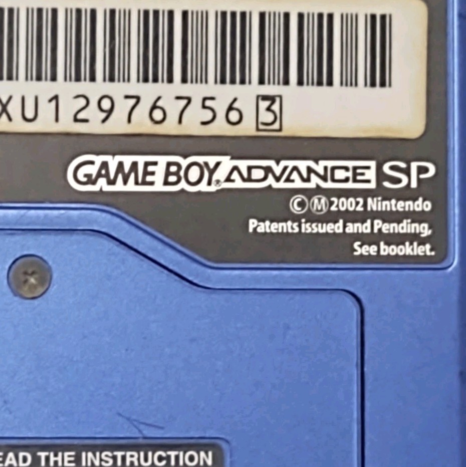 🎮Cobalt Blue Nintendo Game Boy Advance SP AGS-001 Video Gaming Handheld TESTED