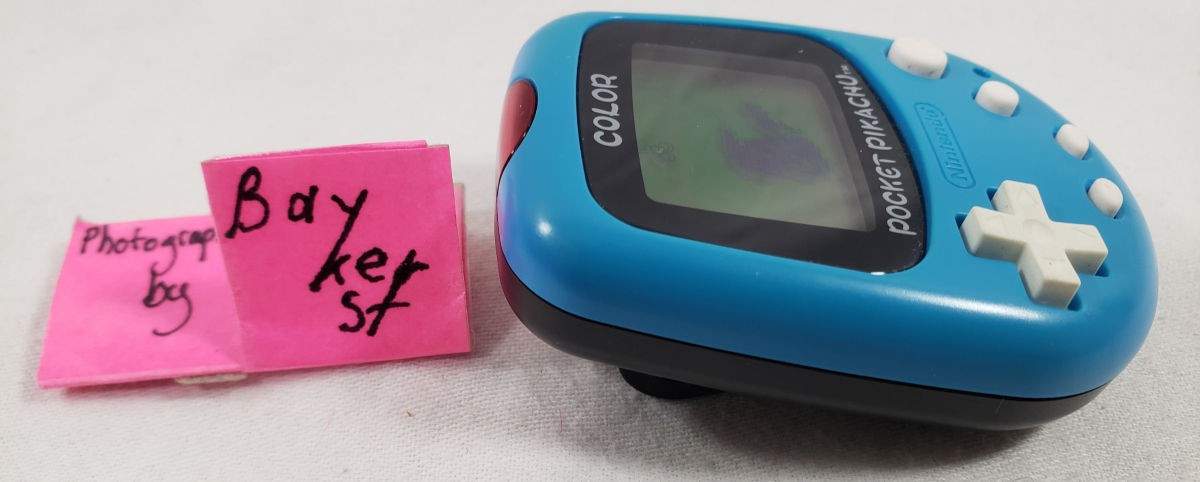 Pocket Pikachu 2 Color LCD Virtual Pet Pedometer Game Solid Blue MPG-002 Japan