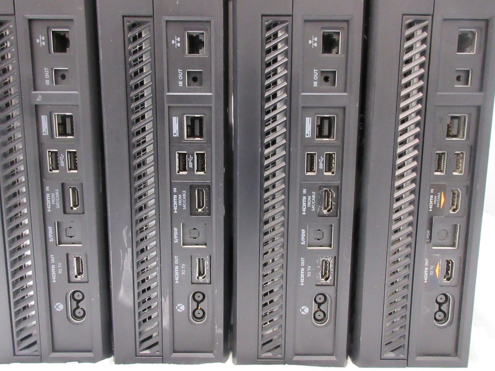 Lot of 4 Microsoft XBox One Model 1540 : Black Console Only : Grade C