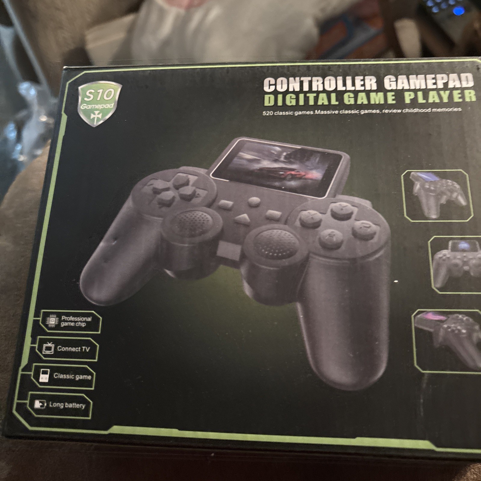 S10 Handheld Gamepad Controller Video Game Player, Black, 520 Built-In Games