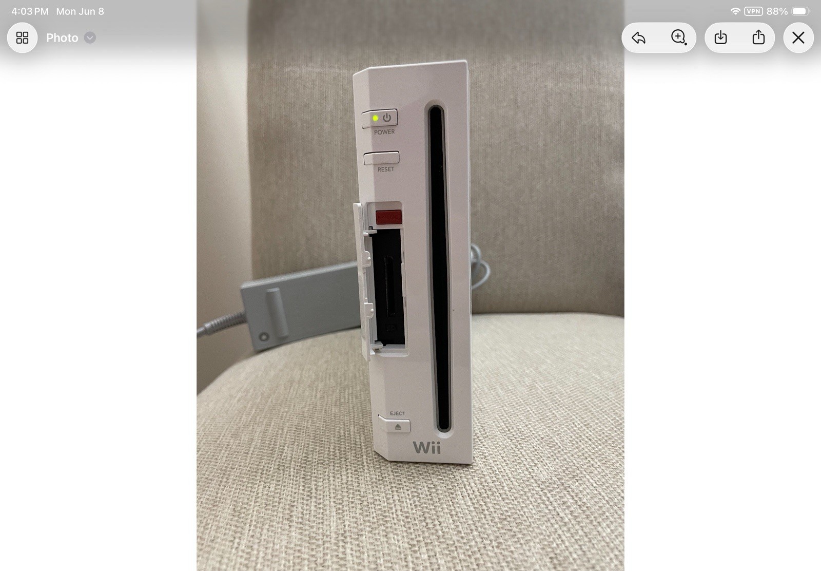Nintendo Wii White Console RVL-001 USA