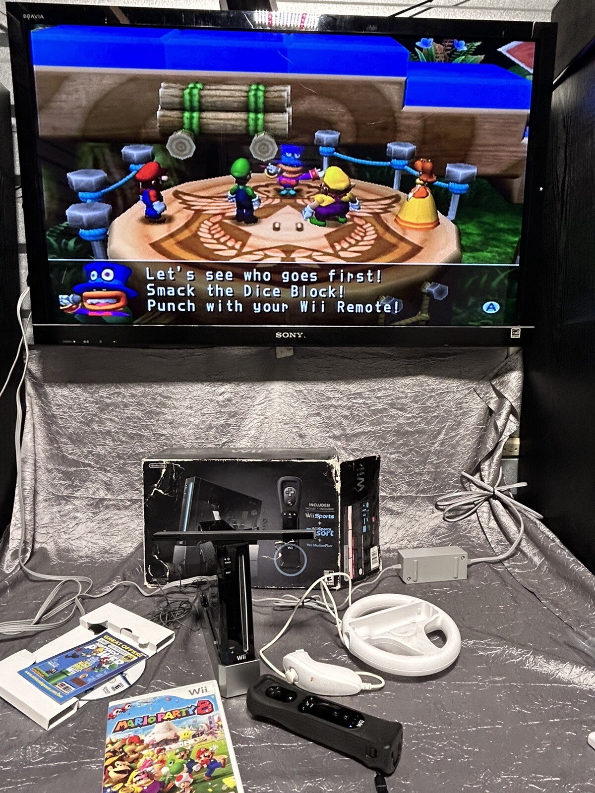 Nintendo Wii Console with Wii Sports + Sports Resort + Motion plus RVLSKRP2