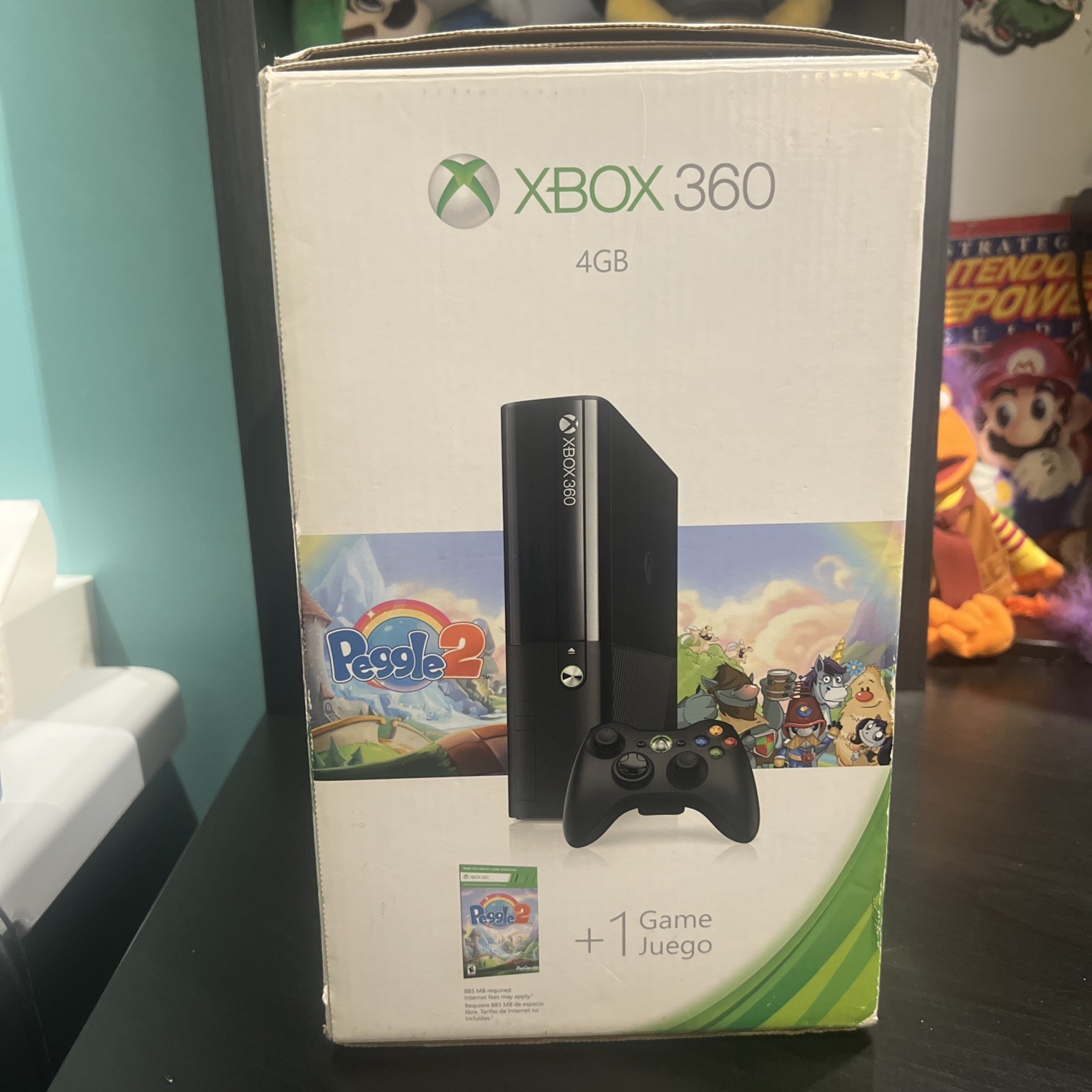 Microsoft Xbox 360 E 4GB Video Games Console – Black – Original Box & Kinect