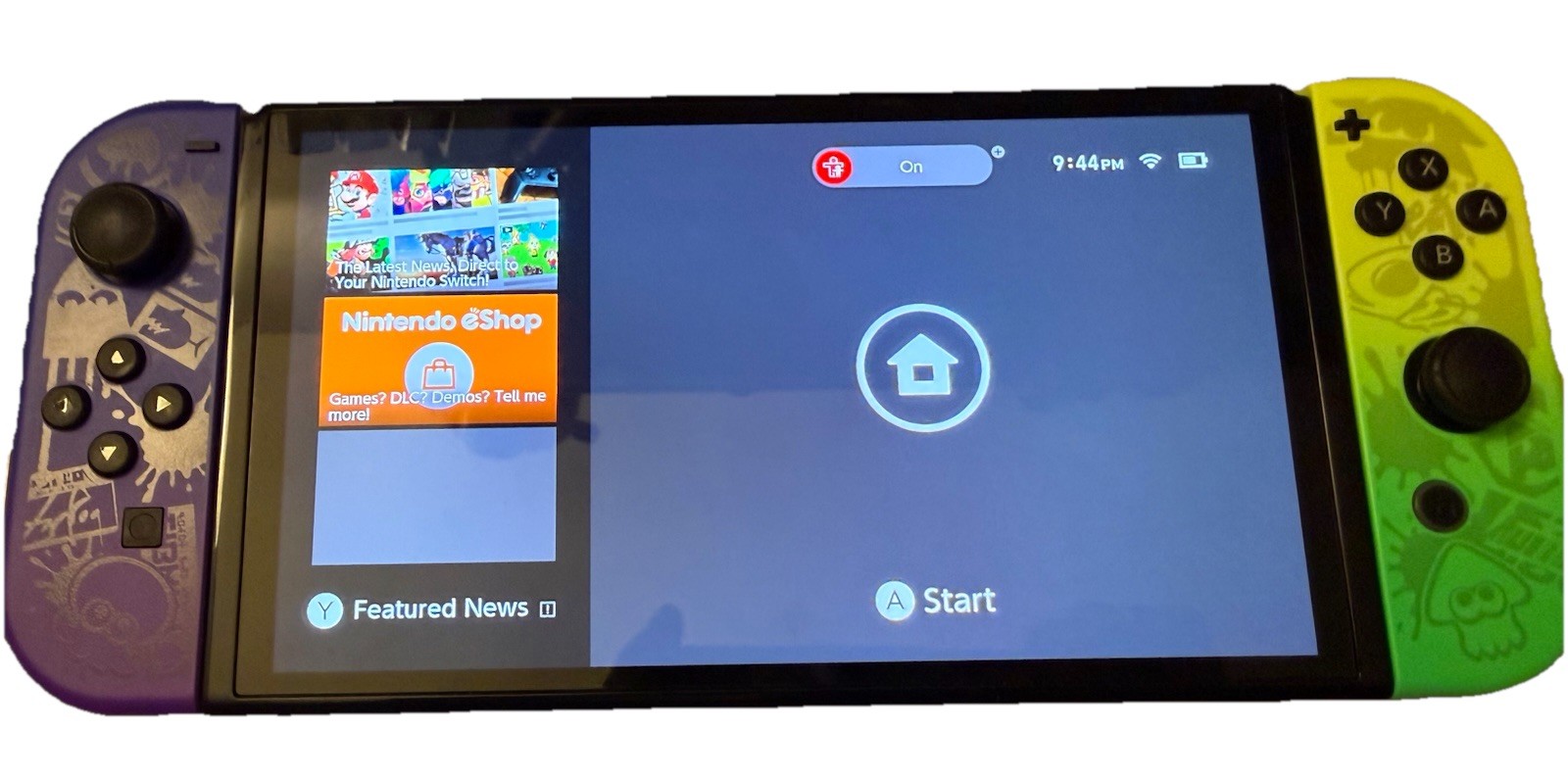 Nintendo Switch OLED Splatoon 3 Edition + Bag & Ergonomic Joycons