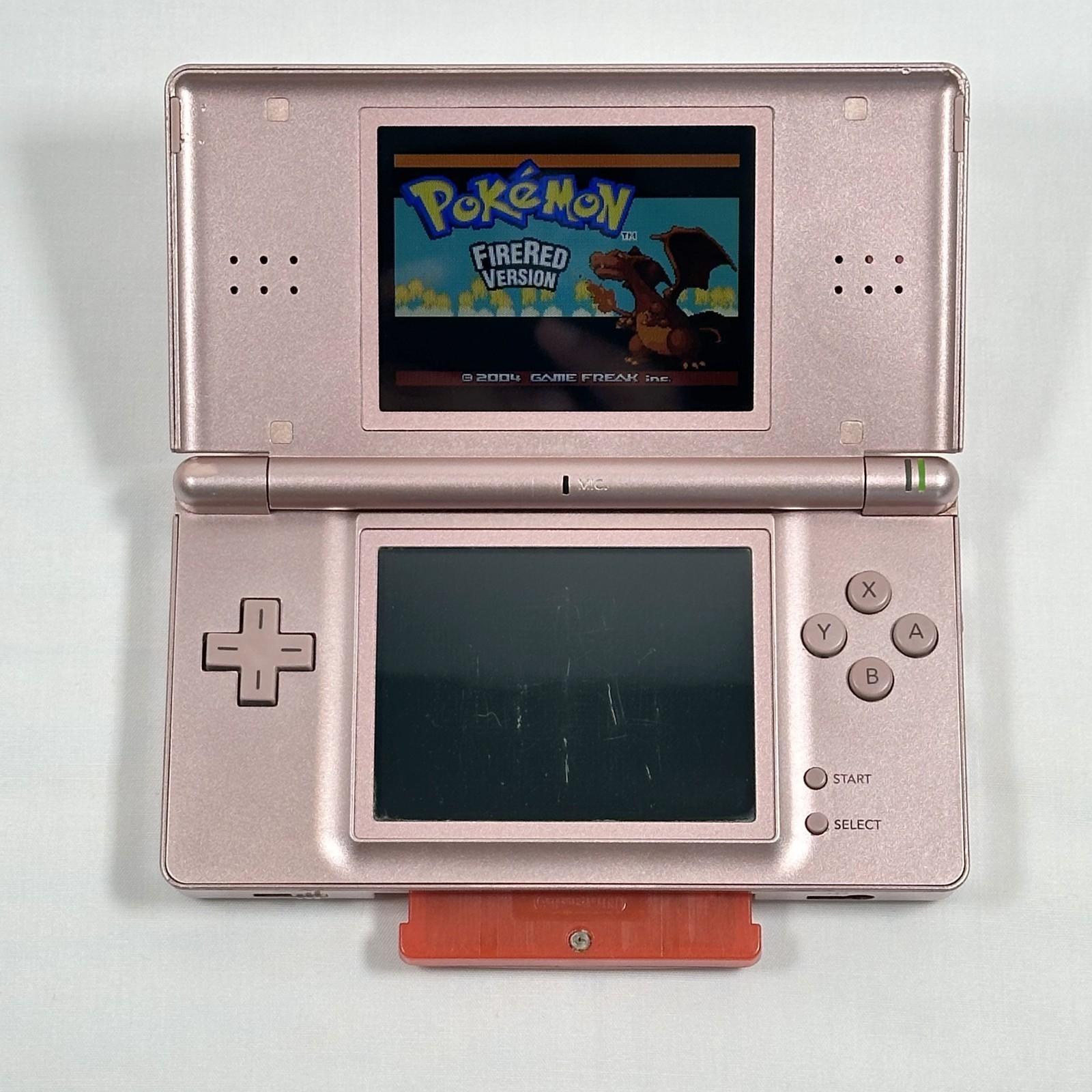 Nintendo DS Lite Metallic Rose Game Console – NO STYLUS & NO CHARGER – TESTED