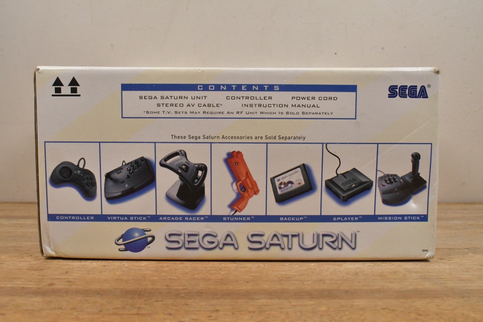 Sega Saturn System Console in Retail Box + 2 Controllers AV & Power Cables