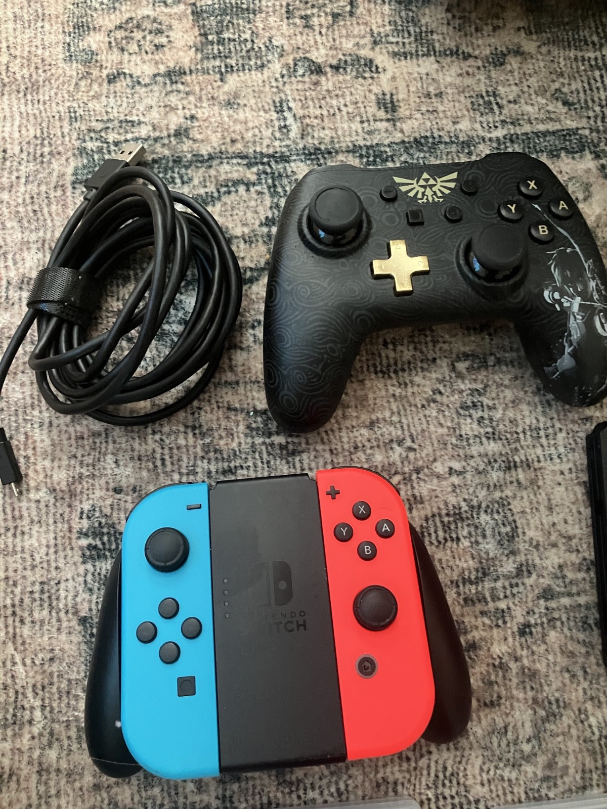 Nintendo Switch Console Bundle Dock Charger Games Accessories + 1 optional item