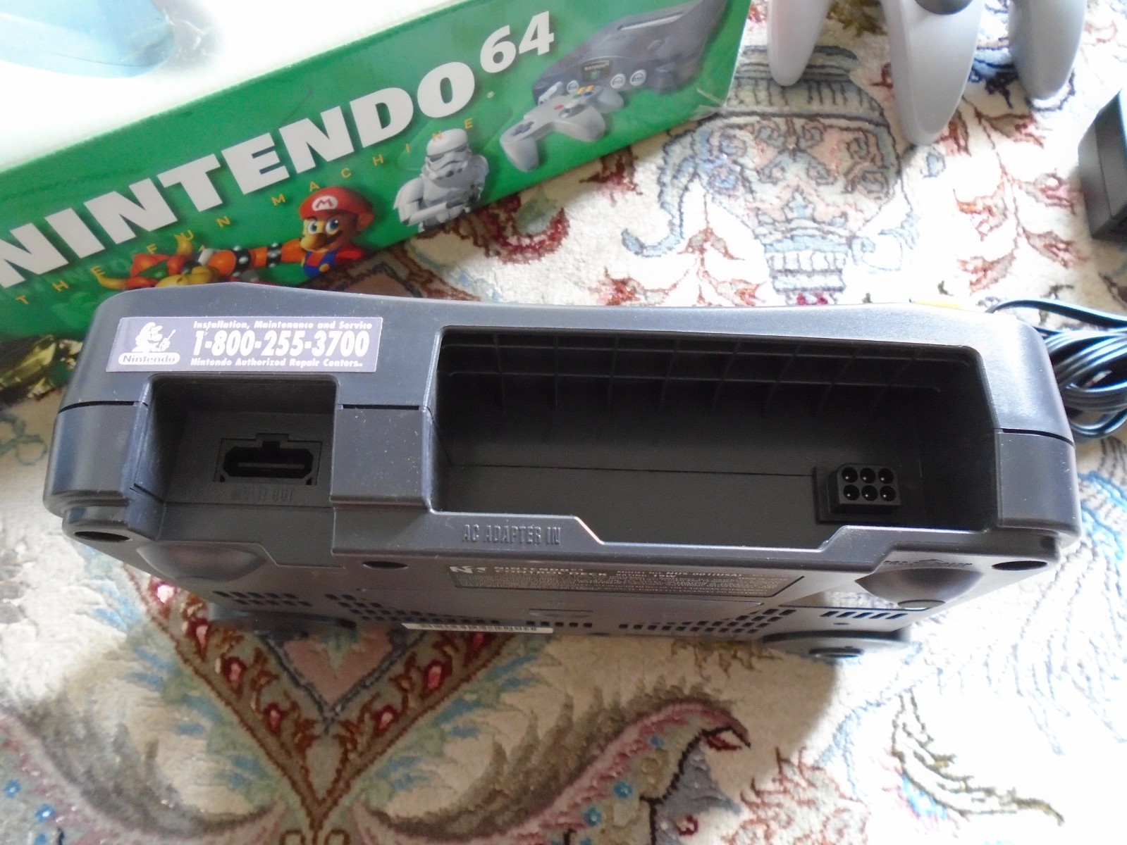 N64 Console NUS-001 w/ BOX, controller, cables, nintendo 64 TESTED