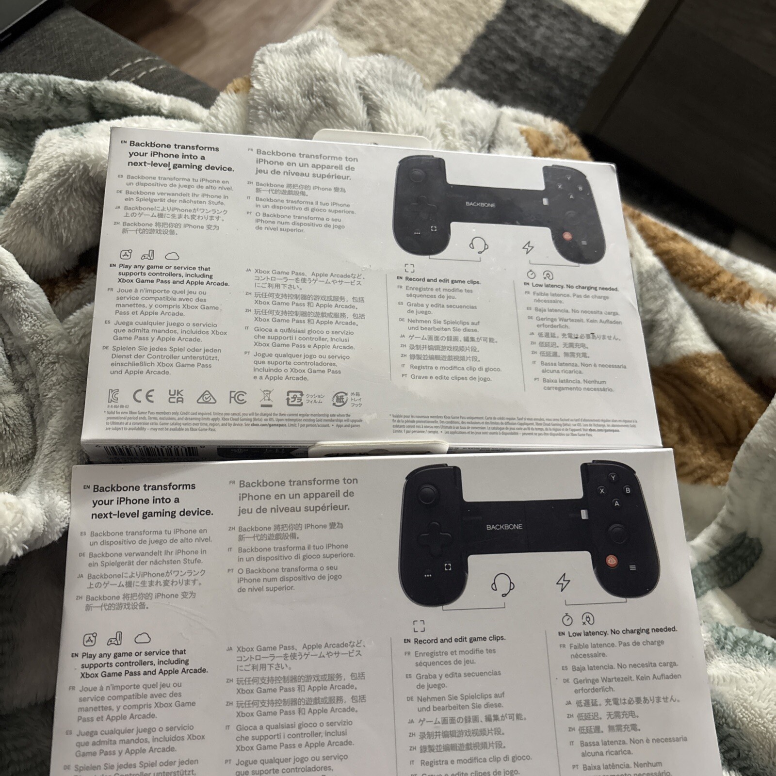 Backbone One Mobile Gaming Controller for iPhone – Black (BB-02)™ Lot of 2