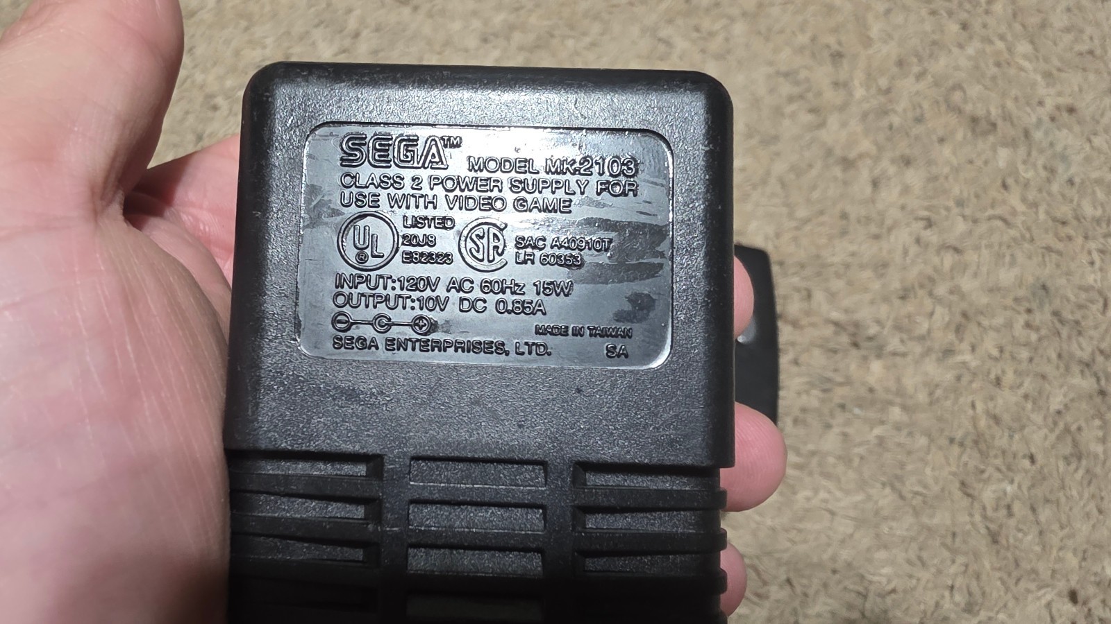 *MODDED* Sega Nomad + AC adapter. TFT upgrade, Sega CD sound mod