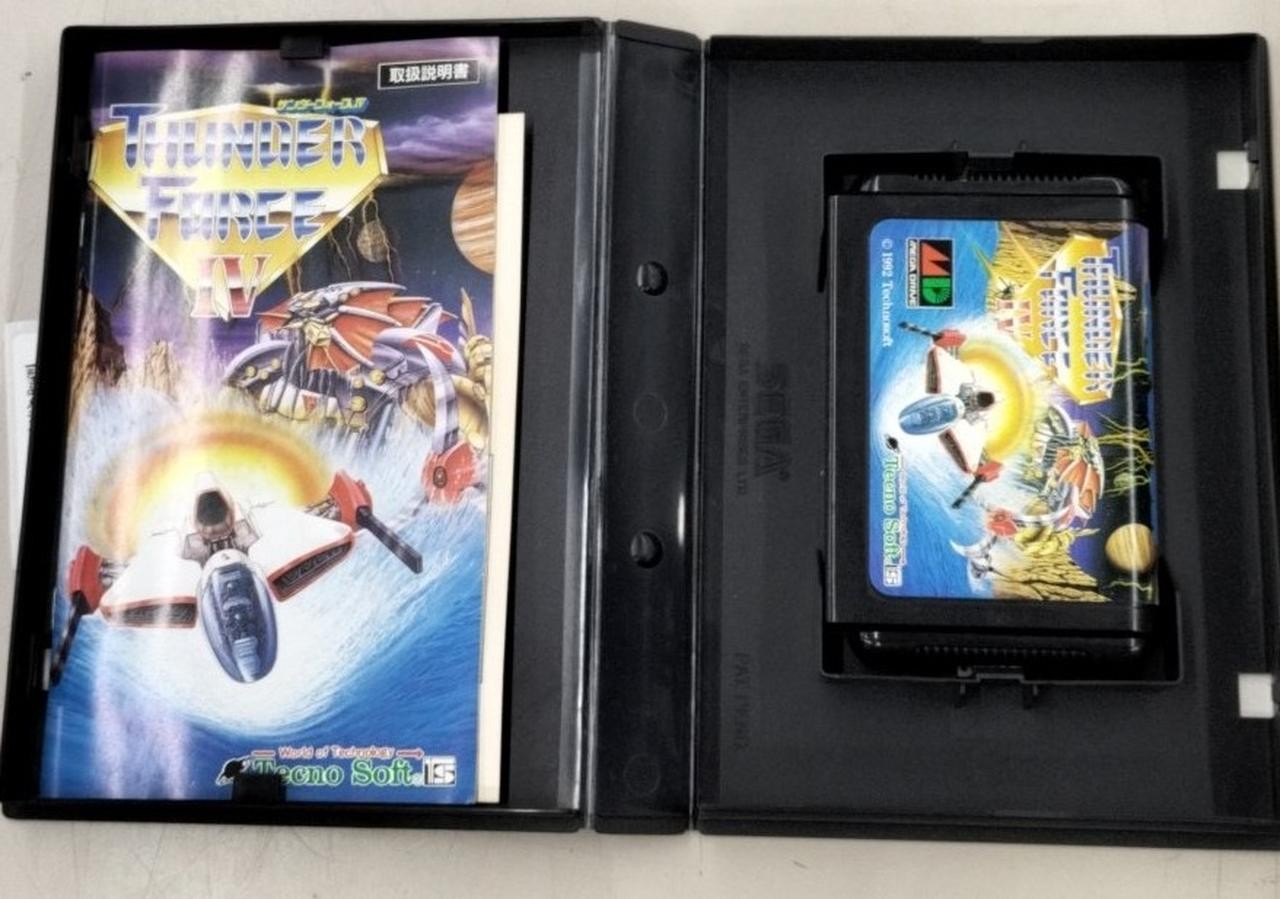 Technosoft Thunder Force IV Mega Drive/Genesis Game 8MB ROM, Retro Shooter
