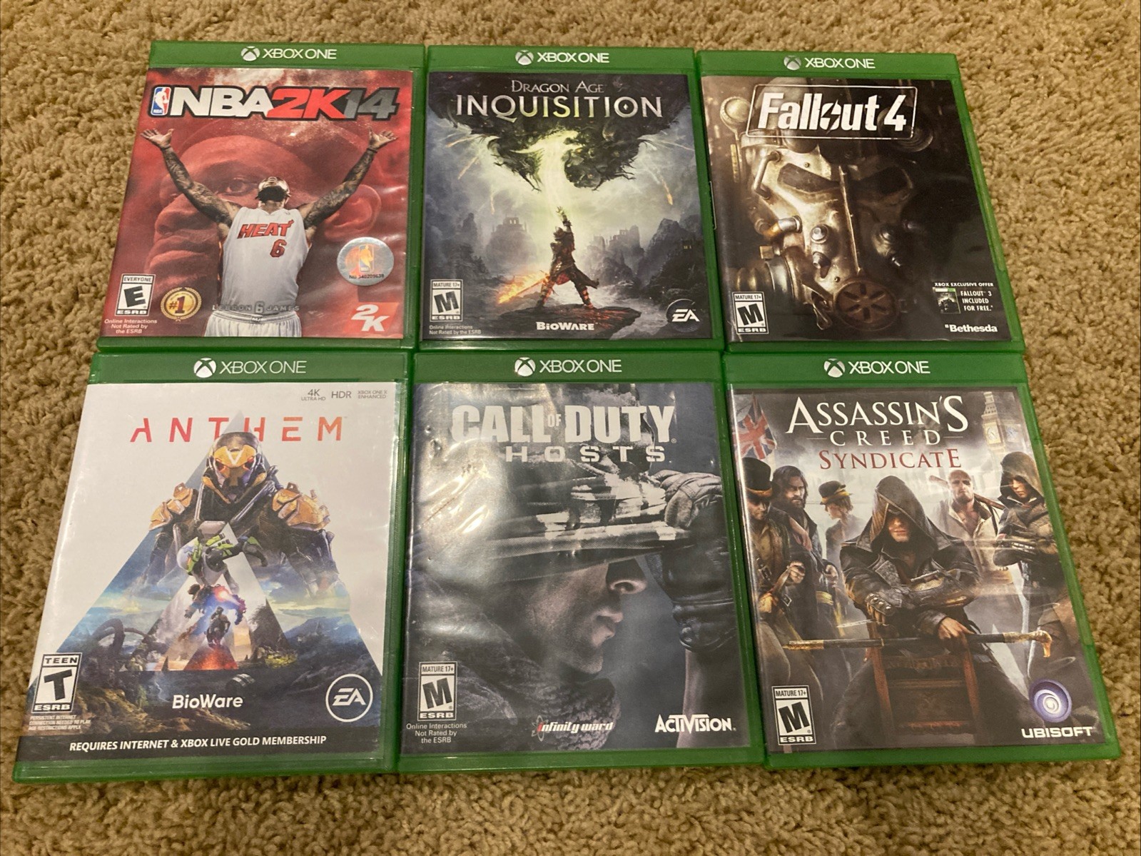 Microsoft Xbox One X (1787) Console Bundle Game + Cables + Controller- Tested!