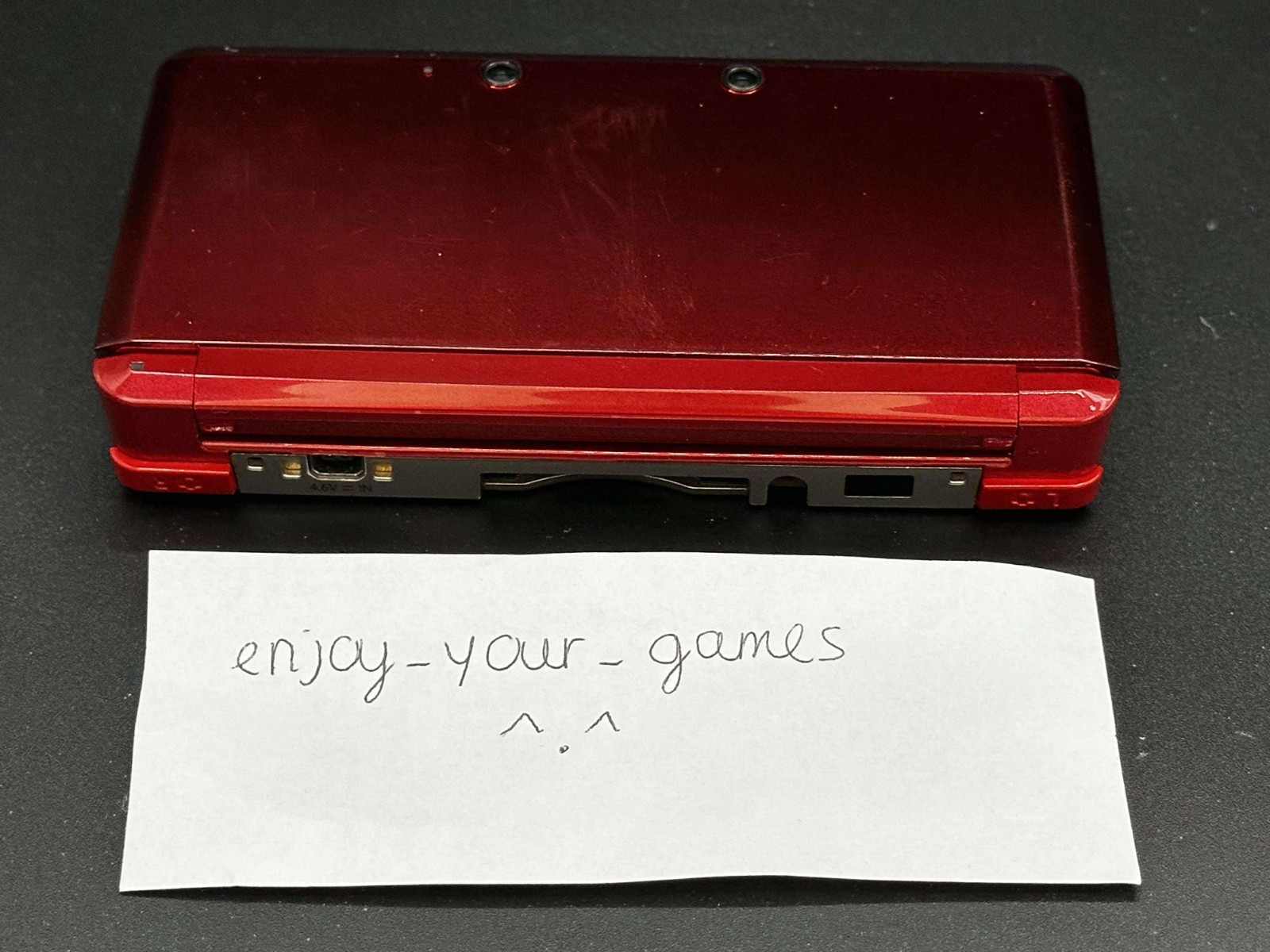 Nintendo 3DS Red Model | English | Charger | US Seller – SHIP IN 1-DAY
