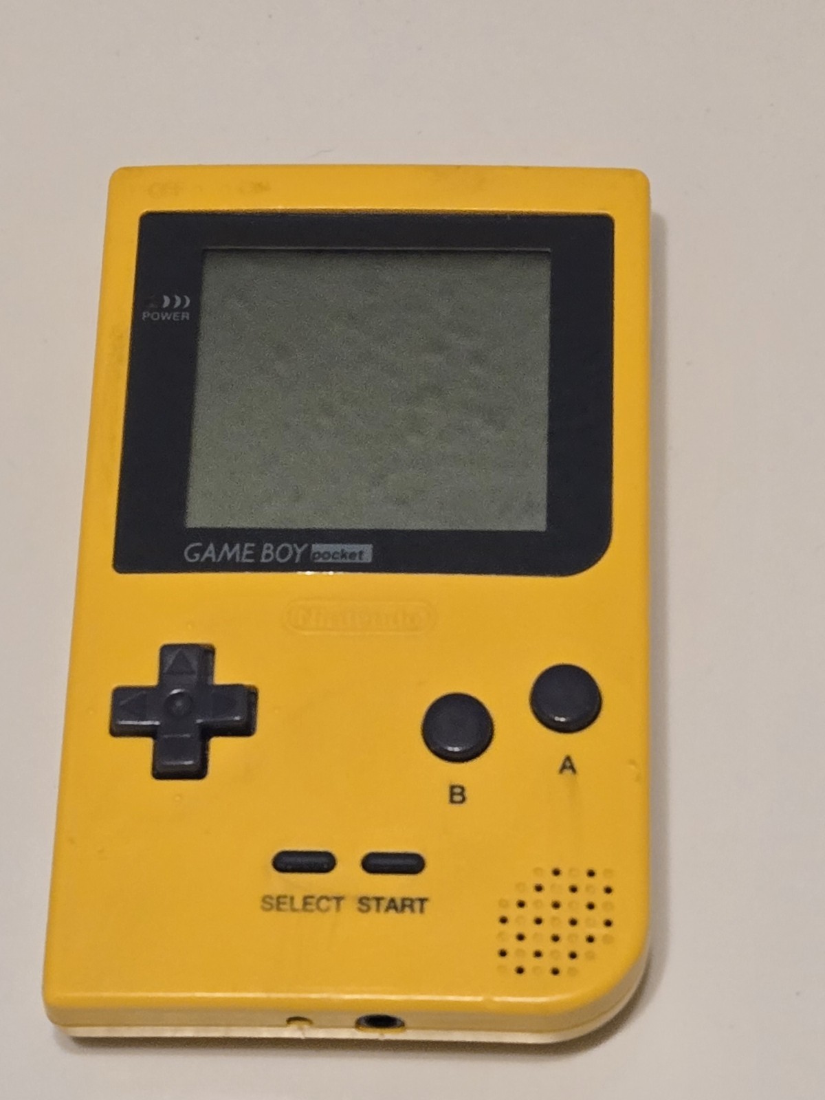 Nintendo Game Boy Pocket Yellow MGB-001 Console Tested Working Screen Line