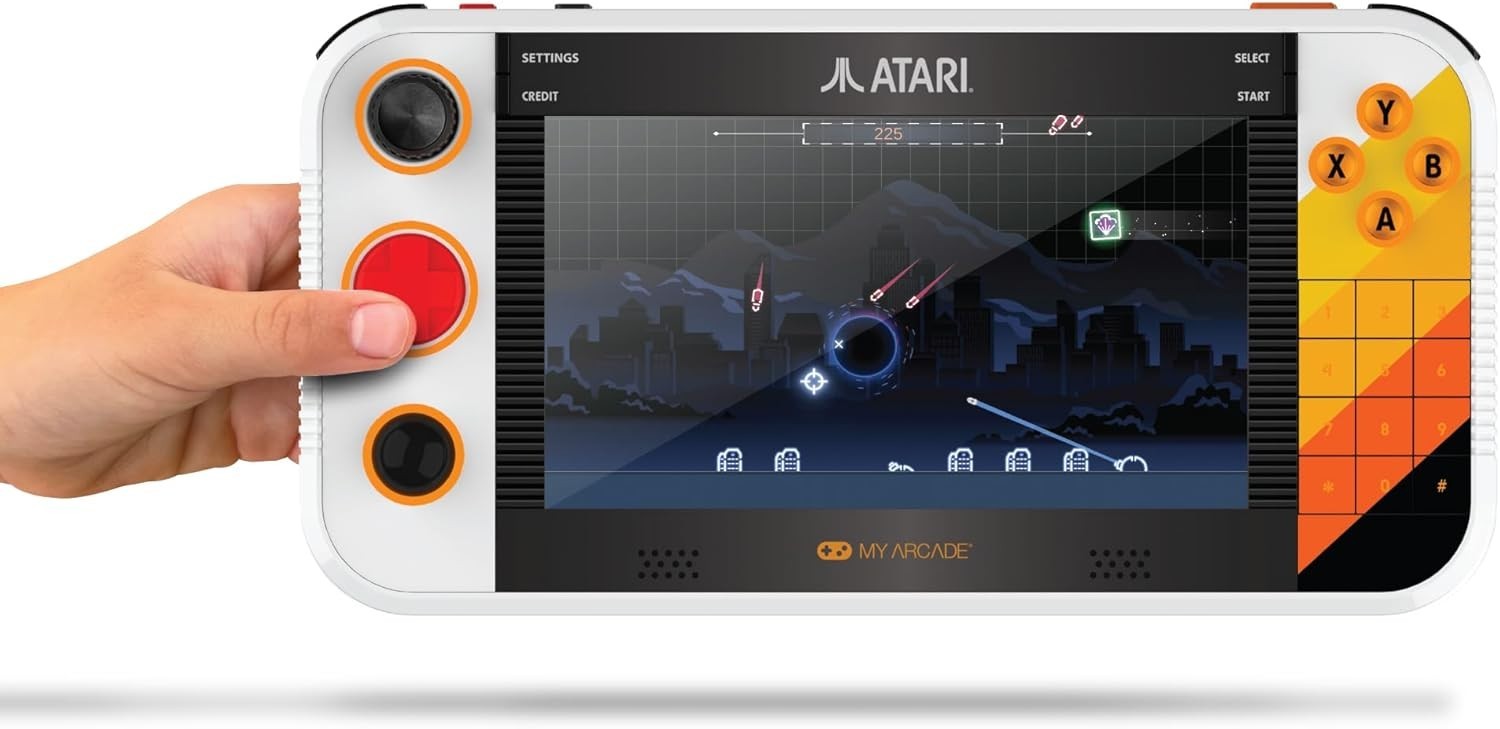 :-) MY ARCADE ATARI Gamestation Go Portable Video Game System 200+ Games! w/case