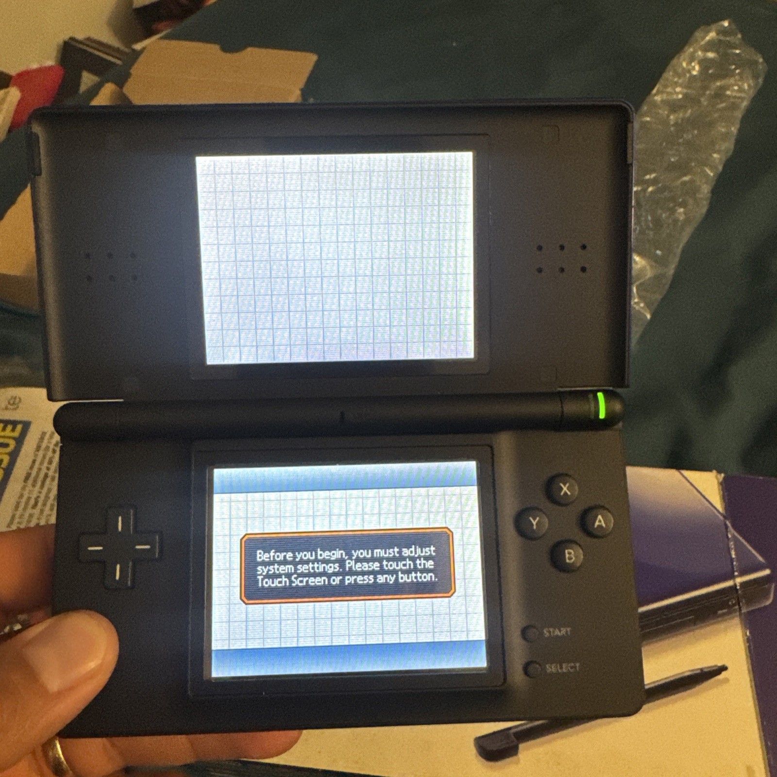 Nintendo DS Lite System – Cobalt Blue Black Complete In Box CIB CLEAN!