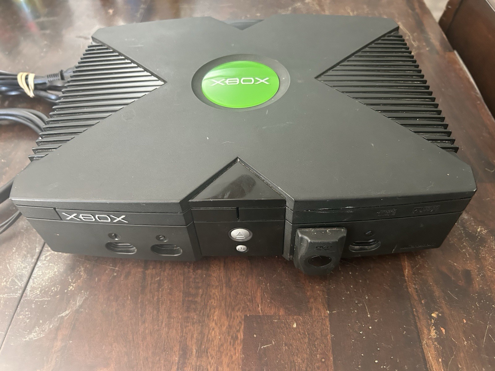 *FOR PARTS* Xbox Original Black Console Component RCA with Power and AV Cables