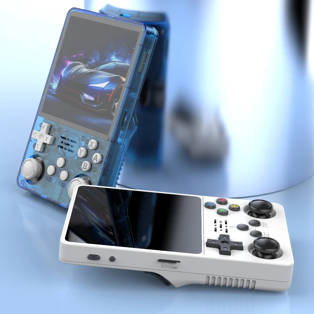R36 plus Retro Handheld Game Console Linux 64-Bit System 4″ IPS Screen RK3326 Po