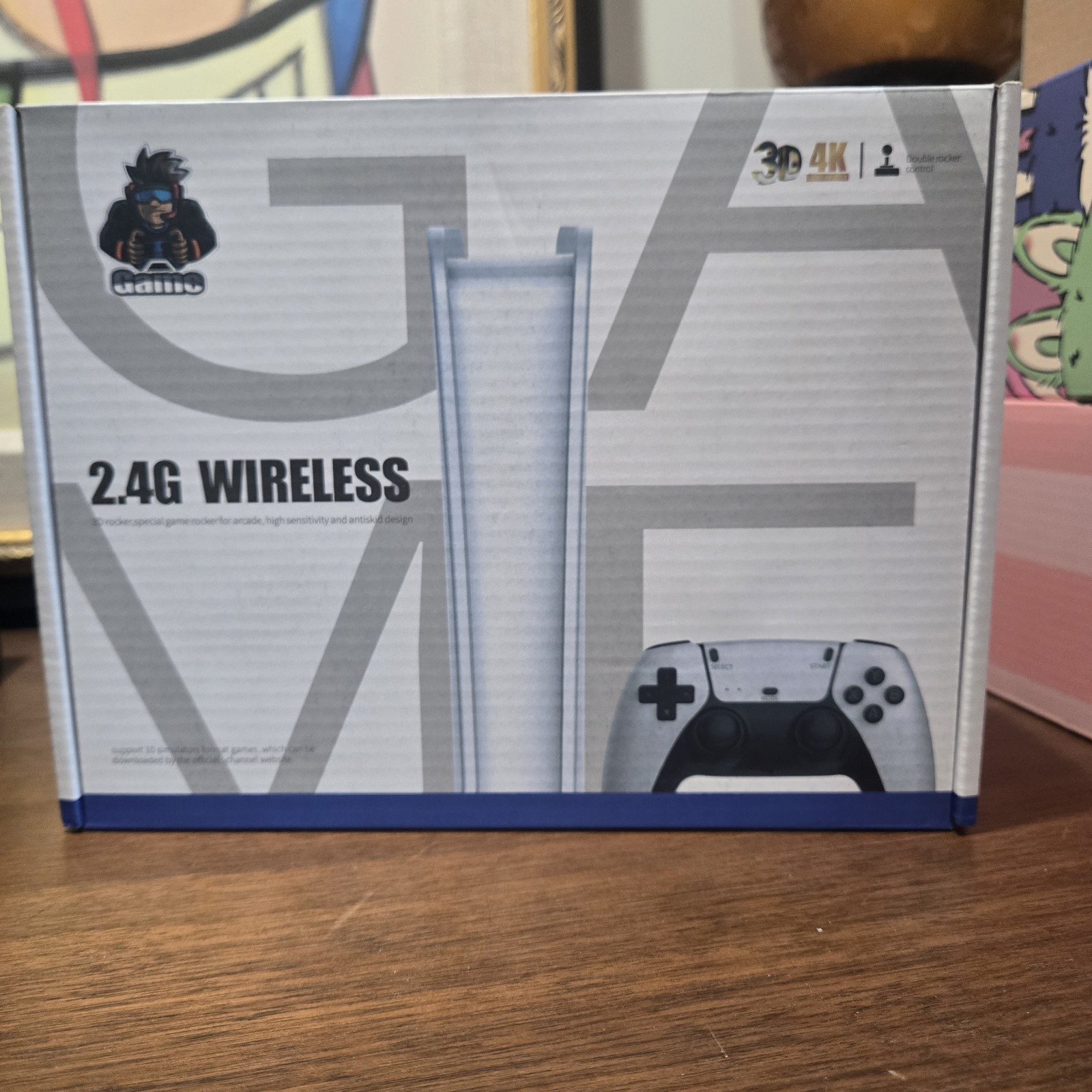 Game Stick Pro 2.4G Wireless 4K Microconsole Double Rocker 3D Audio Wi-Fi