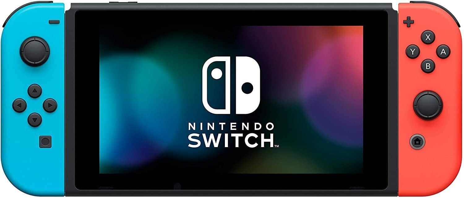 Nintendo Switch with Blue & Red Joy-Con, Mario Kart 8 Deluxe Full Game Download