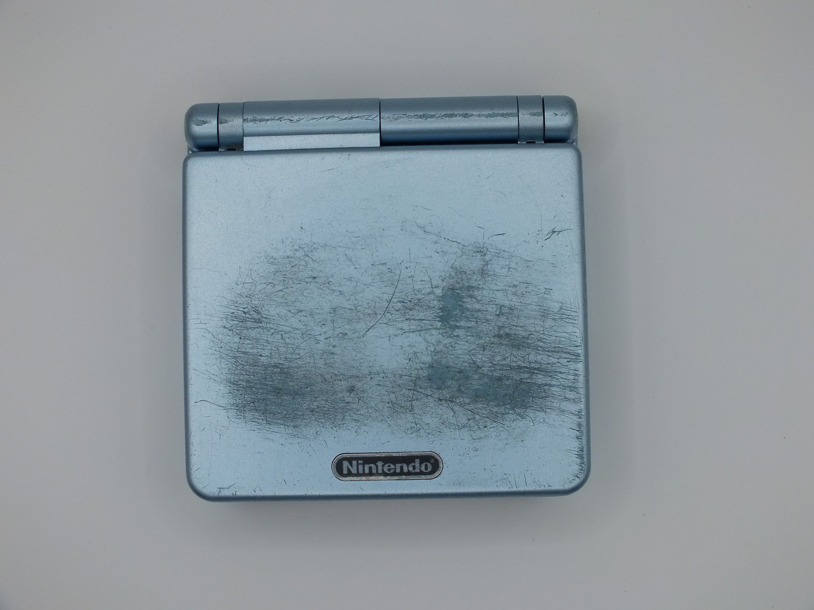 Pearl Blue Nintendo Game Boy Advace SP (Type C)+ Crash Bandicoot Huge Adventure