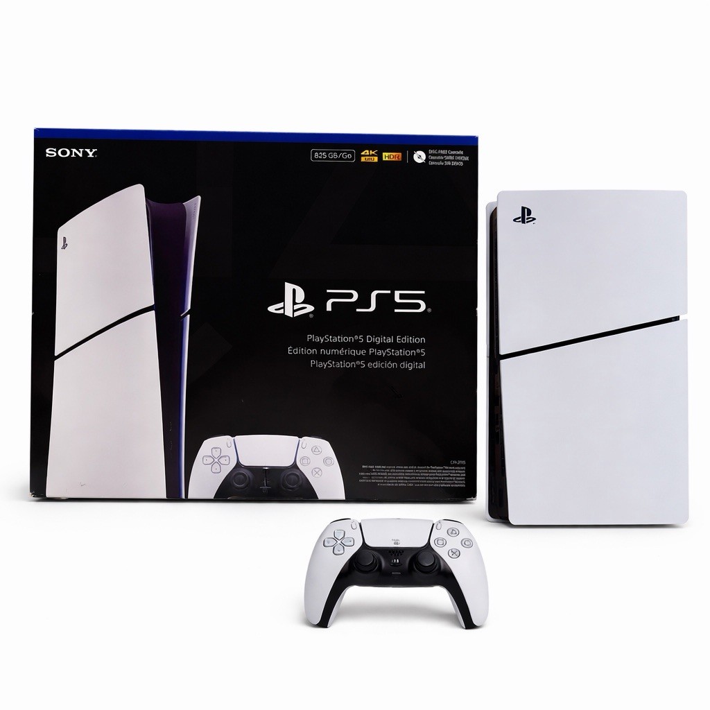Sony PlayStation 5 Digital Edition 825GB White & Black 4K UHD HDMI Console