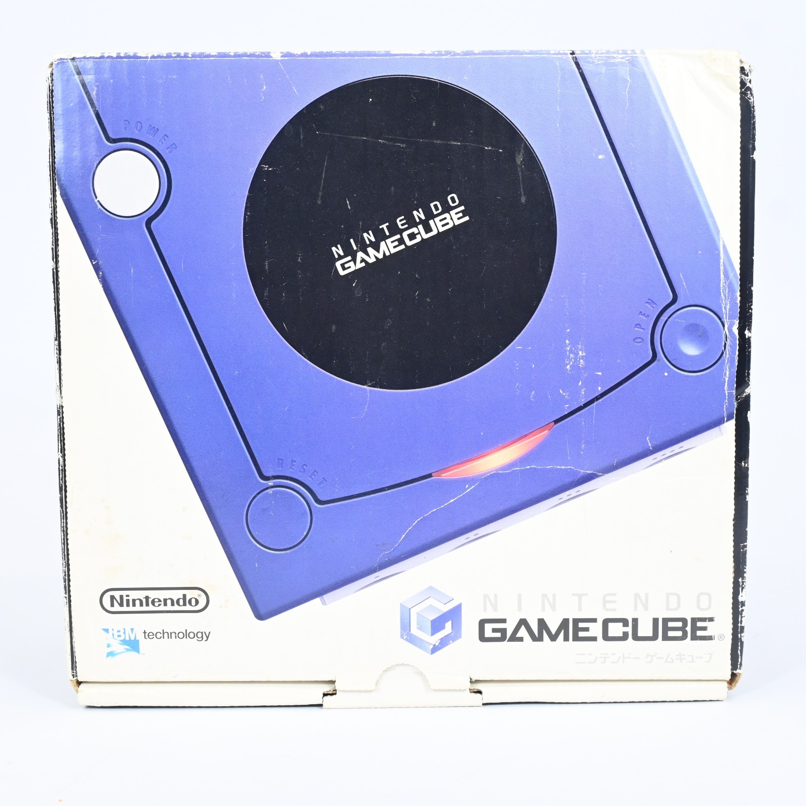 Nintendo GameCube DOL-001 Indigo Blue Console Complete in Box Tested Working