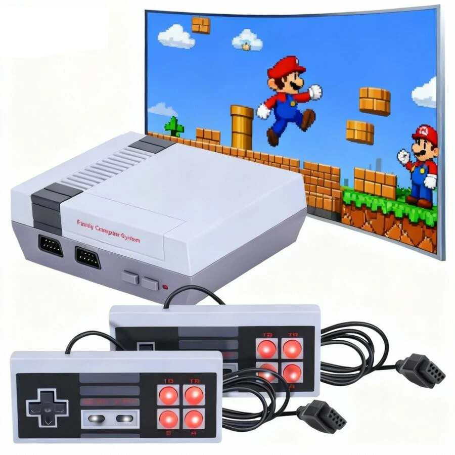 Mini Classic Arcade Console Two Controllers USB Powered Plug Play Gaming