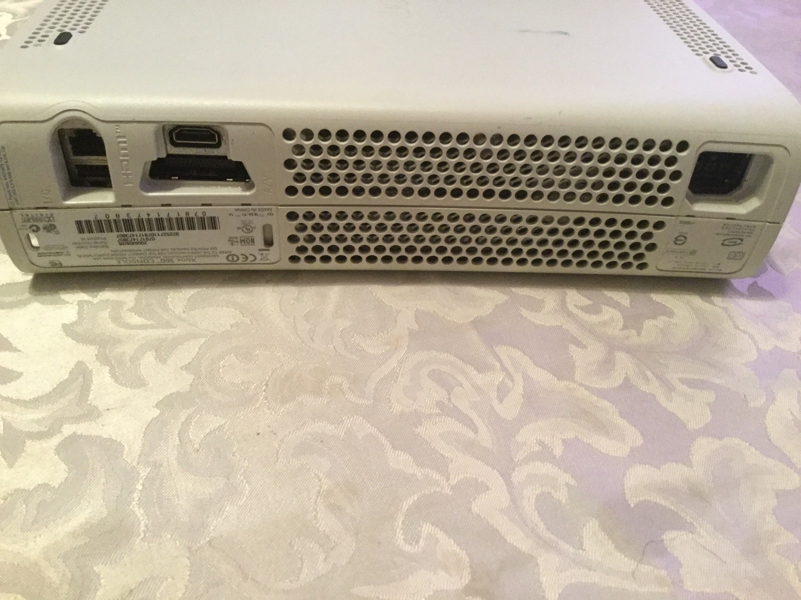 Microsoft Xbox 360 video console Arcade white 256 mb storage broken As is parts