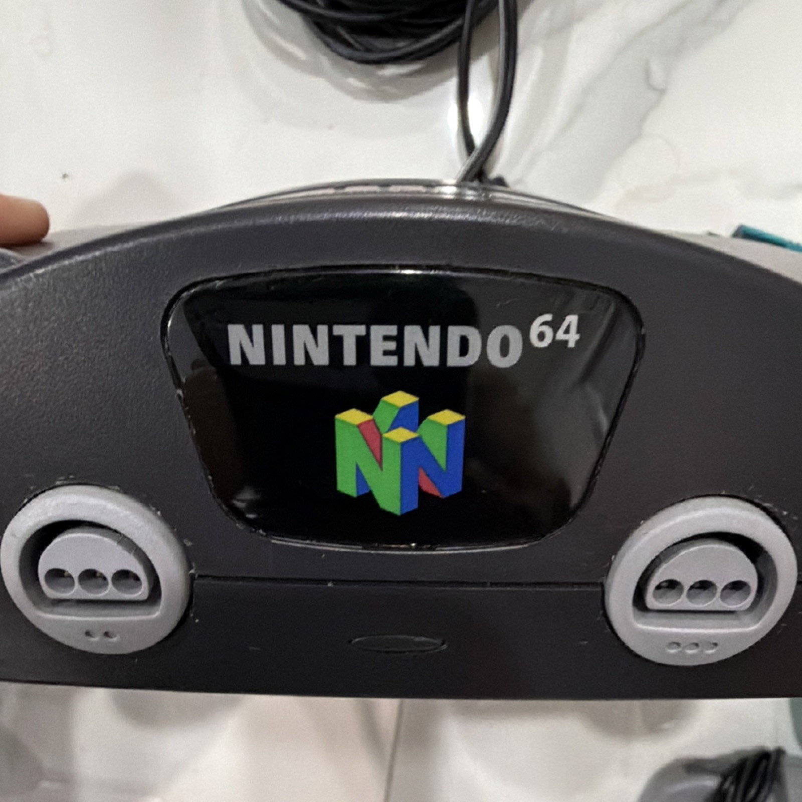 Nintendo 64 Console 4 Controllers Gray Black Blue Smoke RF Expansion Pak Compat…