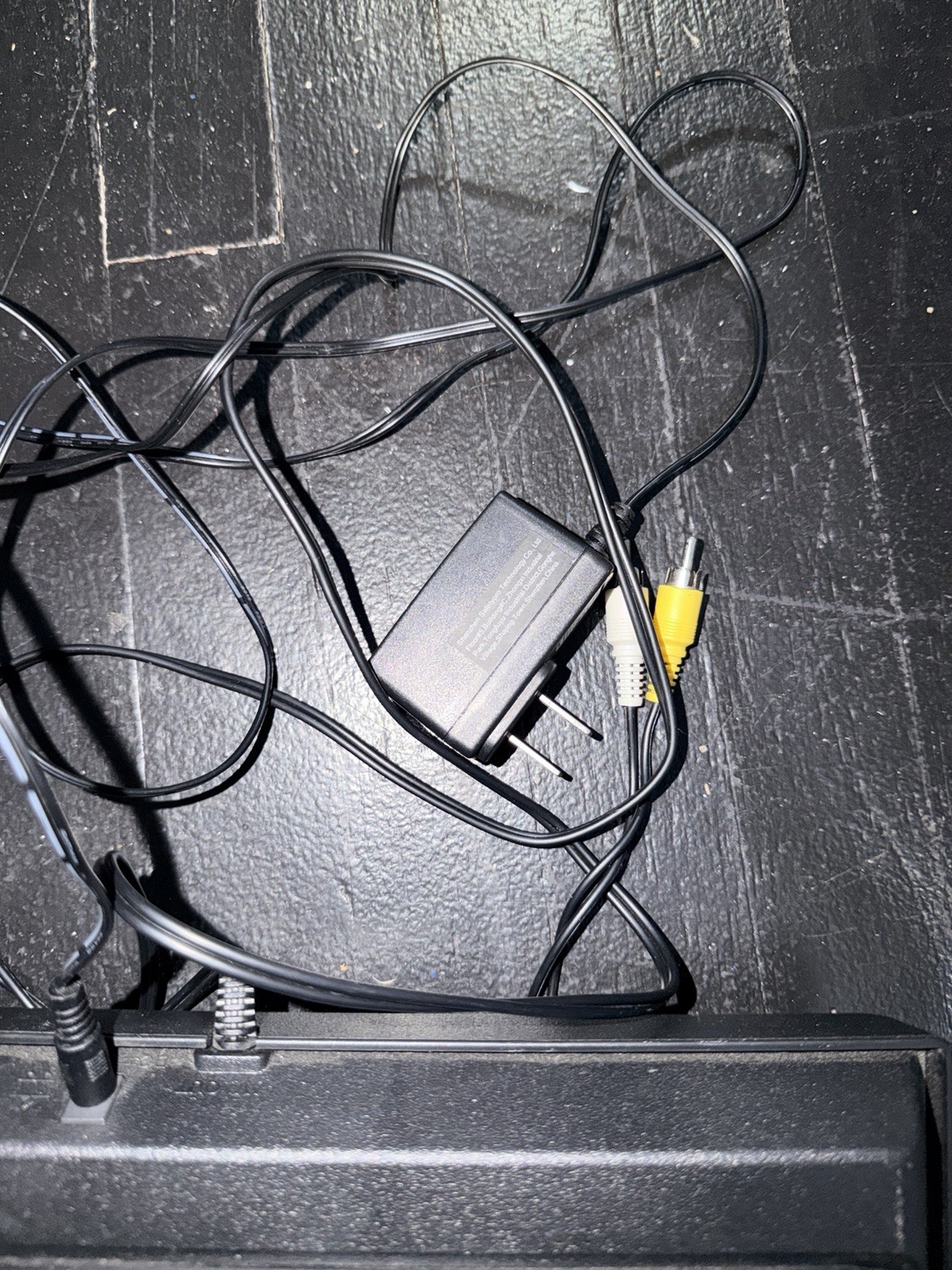 Atari Flashback Home Console Composite RCA AV Cable Power Adapter Black Orange