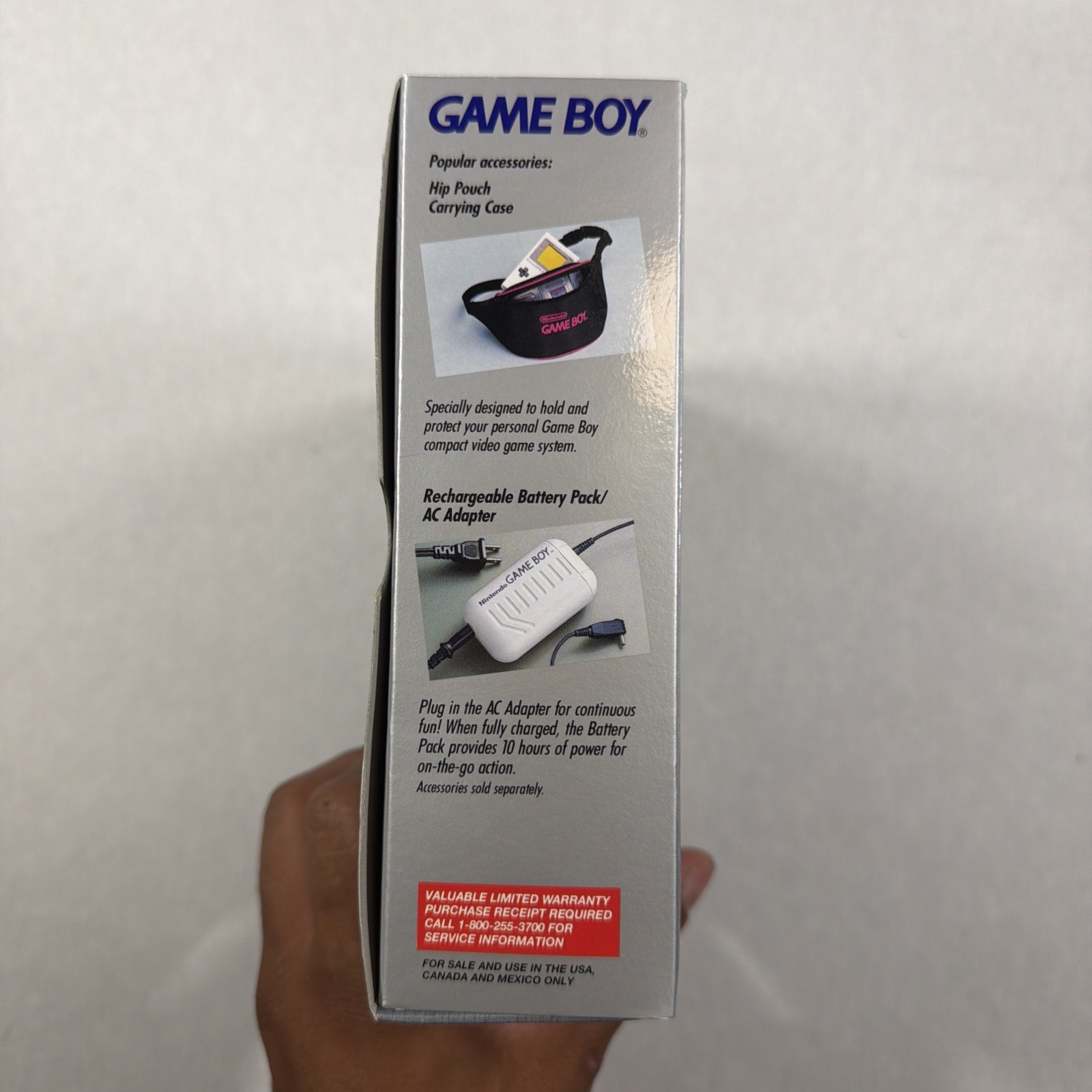 1989 Nintendo Game Boy Launch Edition Handheld System Gray In Box