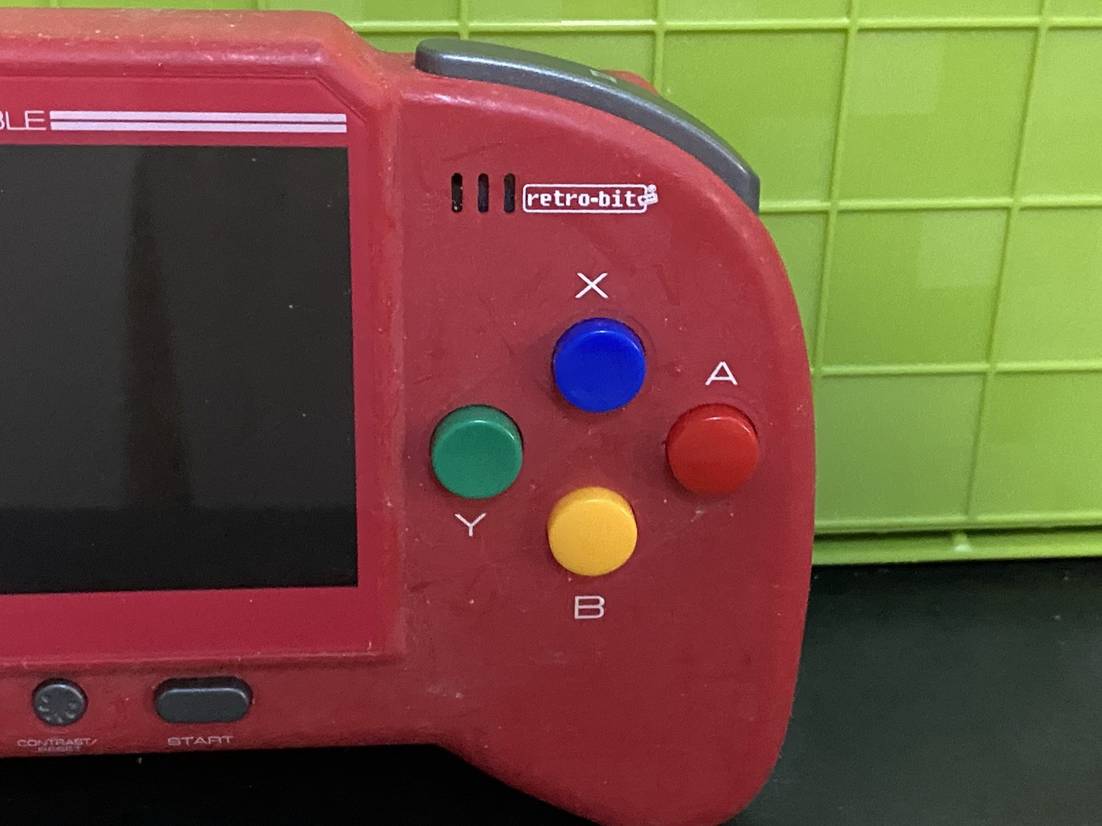 RetroDuo Portable Handheld Video Game Console Red NES SNES For Parts Untested