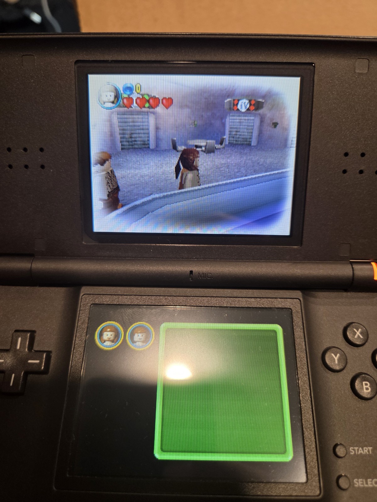 Nintendo DS Lite USG-001 (JPN) Black Handheld Console w/ Stylus Pixel Damage