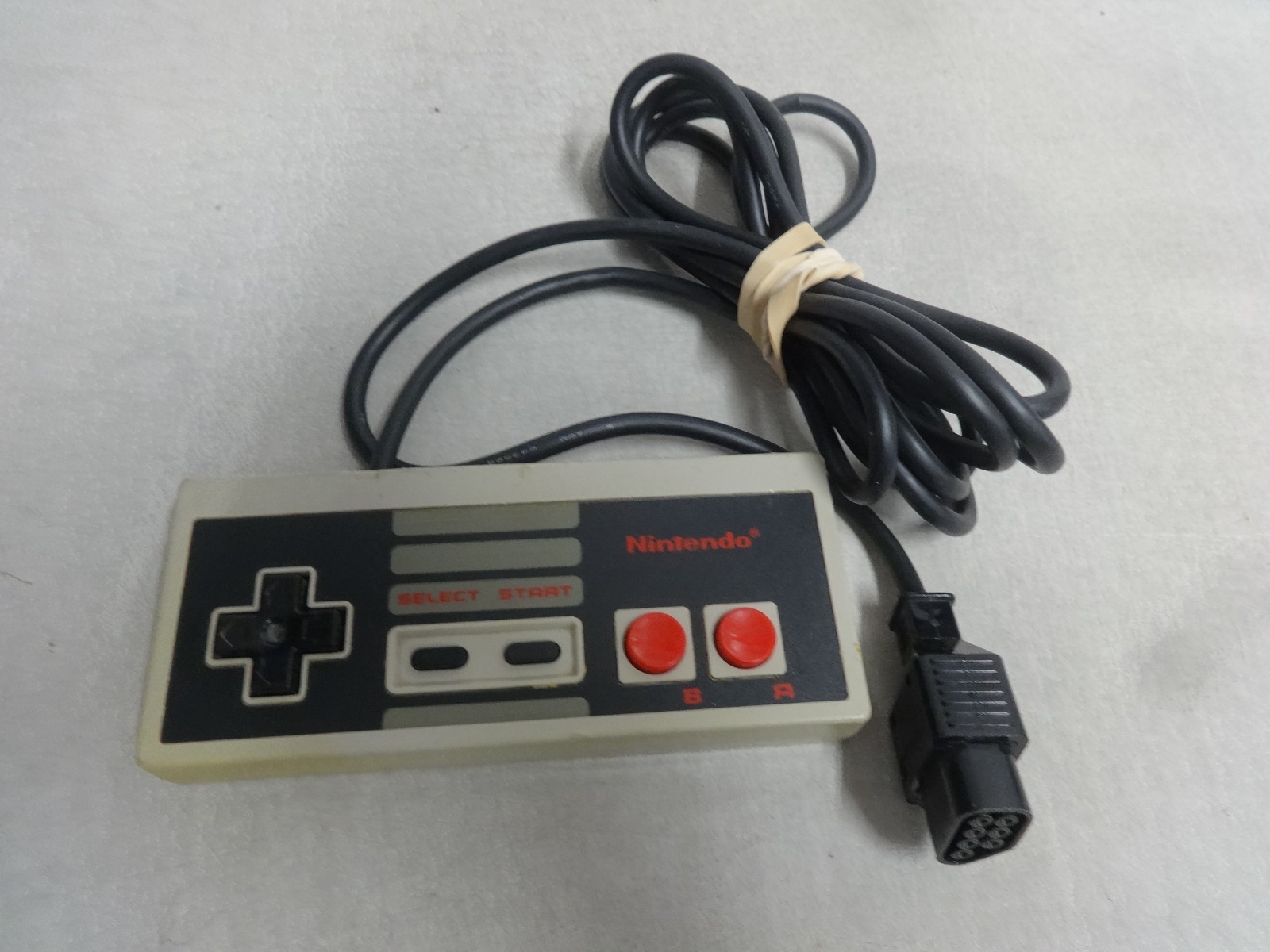 Nintendo NES Top Loader W/Dogbone Controller + OG Controller Tested Works Great