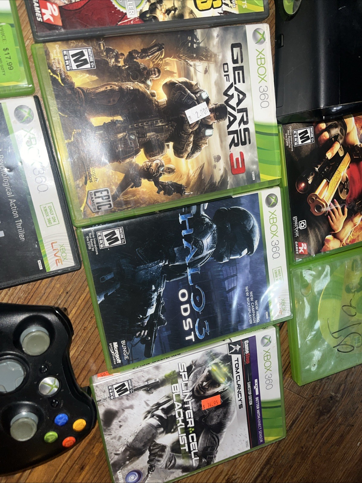Microsoft Xbox 360 S Black 250gb Console Bundle 11 Games