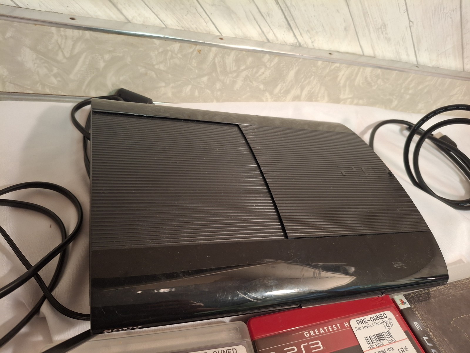 Sony PlayStation PS3 Super Slim 12GB CECH4201A Console Tested W/Controller Games