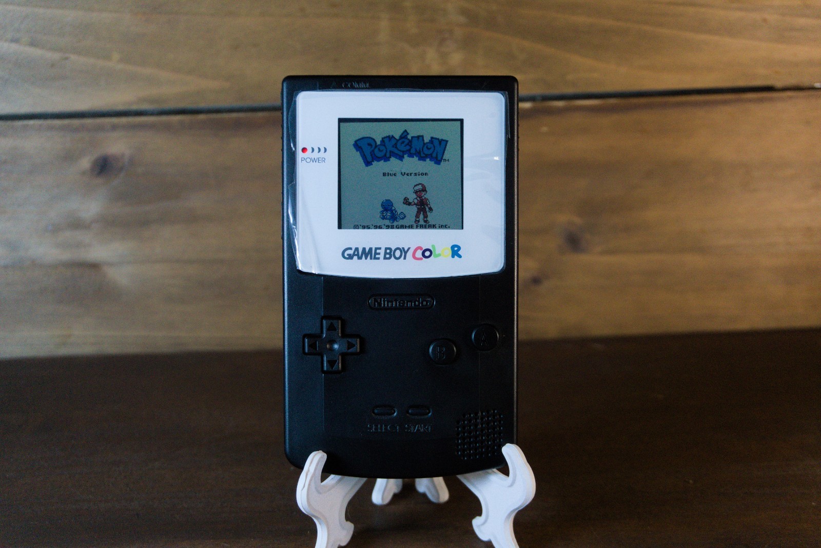 Black and Clear Nintendo Gameboy Color w/ IPS Mod Type C
