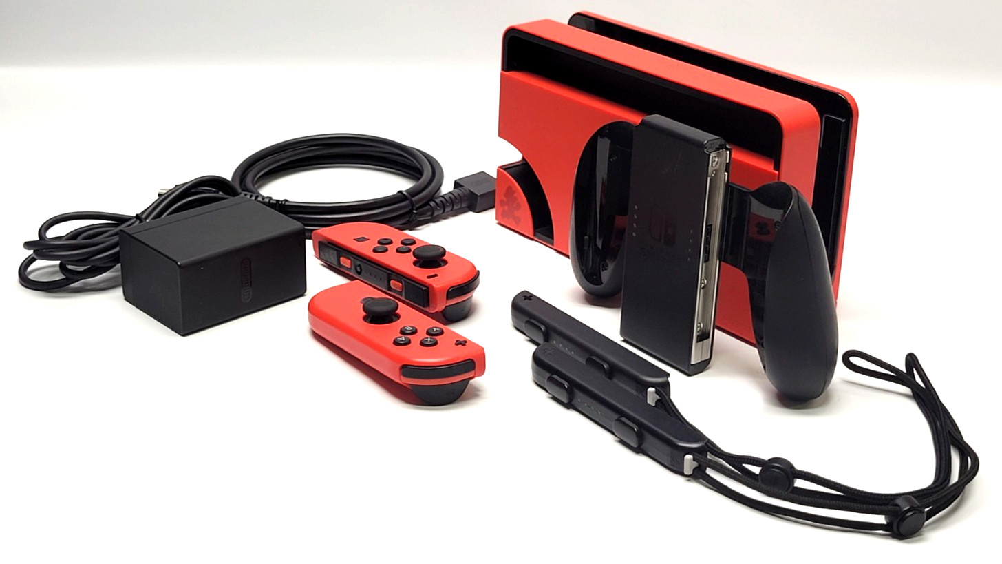 Nintendo Switch OLED Handheld Home Gaming Console RED MARIO Edition 64GB