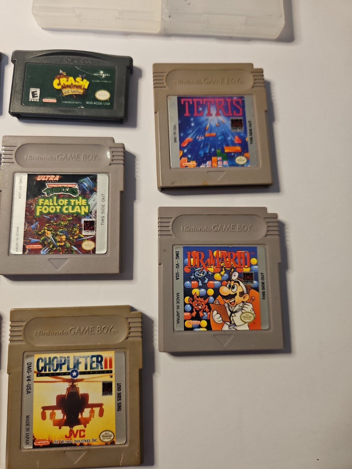 Nintendo Game Boy Advance SP AGS-001 Blue 8 Games Castlevainia Crash TMNT
