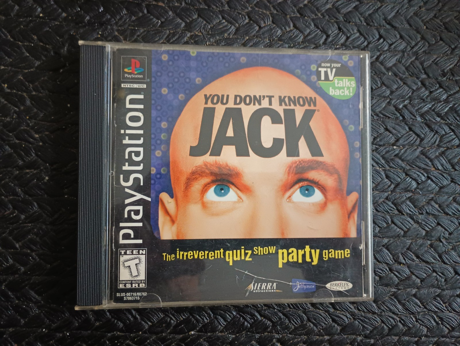 sony playstation 1 console 1 controller 2 memory cards + you don’t know jack