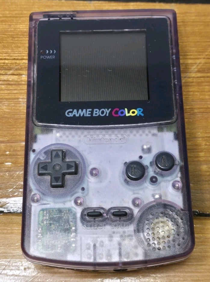 Game Boy Color Atomic Purple Handheld System Bundle Kirby’s Star Stacker Tested