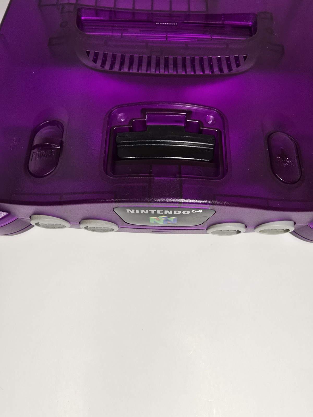 Purple Transparent N64 Console